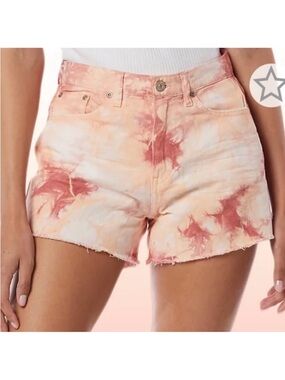 UNIONBAY Callie High Rise Tie‎ Dye Pink Orange Shorts Junior Size 11